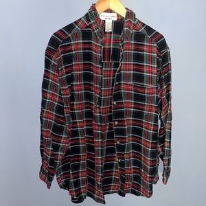 Multicolored flannel‎ button up shirt